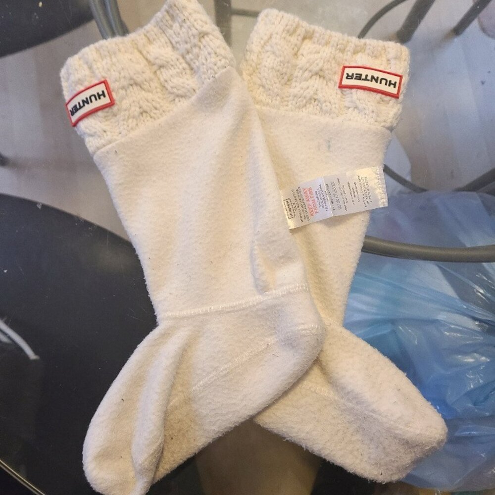 Hunter boots inserts thick warm socks. See tag